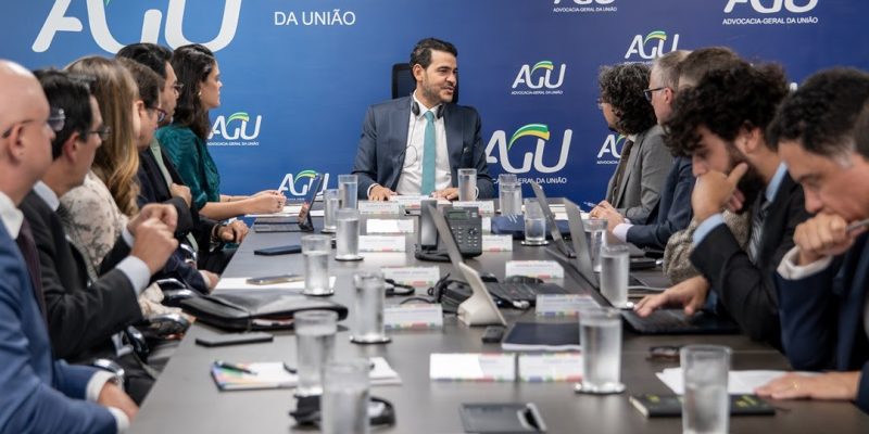 O ministro Jorge Messias (AGU) durante audiência com os integrantes da comissão da OEA. Foto: Foto: Emanuelle Sena/ AscomAGU