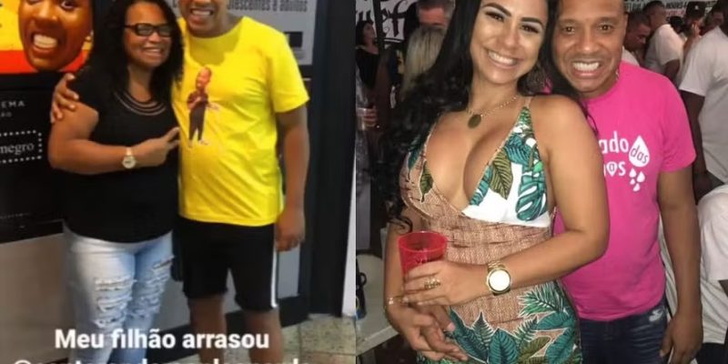 Jorgelia Oliveira, mãe de Anderson do Molejo, e Paula Cardoso, viúva do pagodeiro — Foto: Reprodução/Instagram