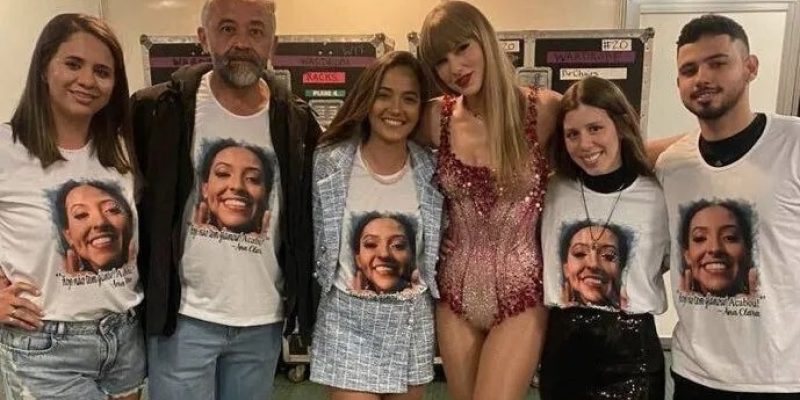 Parentes de Ana Clara Benevides se encontraram com Taylor Swift no último domingo (26)
Reprodução/Redes Sociais