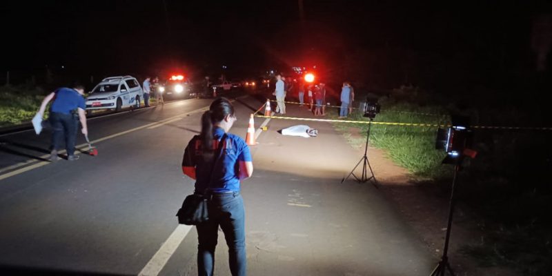 Mulher morreu na hora (Foto: MS News)