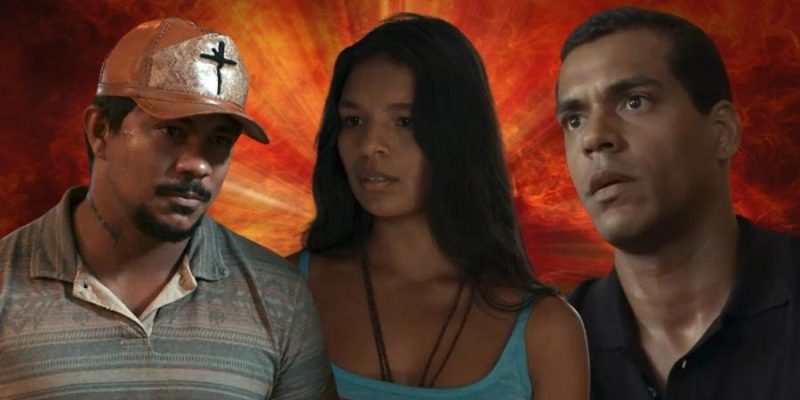 Damião (Xamã), Ritinha (Mell Muzzillo) e José Bento (Marcello Melo Jr.) em 'Renascer'
Imagem: Reprodução