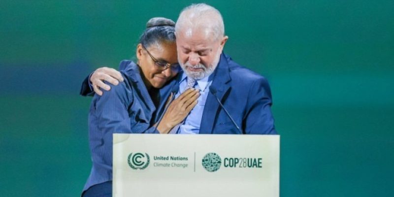 Lula se emociona ao lado de Marina Silva na COP28 - (Crédito: Presidência da República )