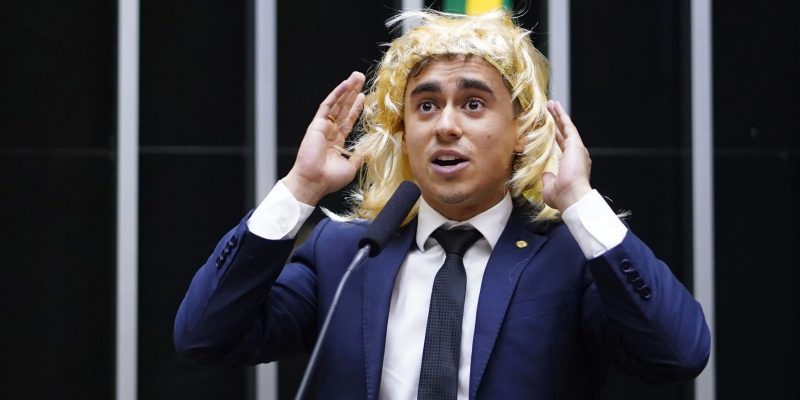 Nikolas Ferreira (PL-MG), deputado federal, durante discurso na Câmara
Pablo Valadares