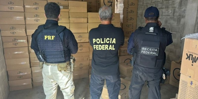Carga contrabandeada tem origem no Paraguai