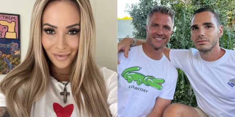 Cora Schumacher, à esquerda; e Ralf Schumacher e o atual namorado, à direita — Foto: Reprodução/redes sociais