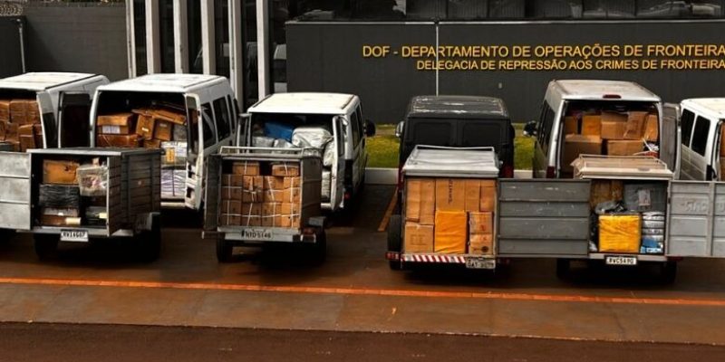 Todos os detidos afirmaram aos policiais que pegaram as mercadorias em Pedro Juan Caballero - DOF/Divulgação