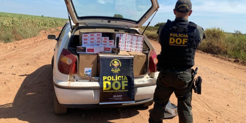 Cigarros apreendidos pela polícia (Foto: Assessoria)