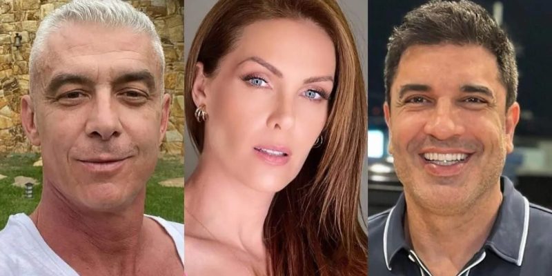 Alexandre Correa, Ana Hickmann e Edu Guedes -  (Montagem/Instagram)