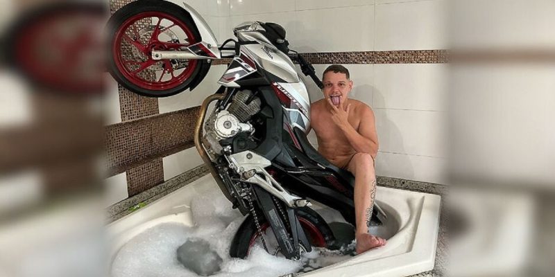 Wellington Beppler Flauzino, de 24 anos, preso acusado de transmitir cenas de sexo explícito com uma adolescente