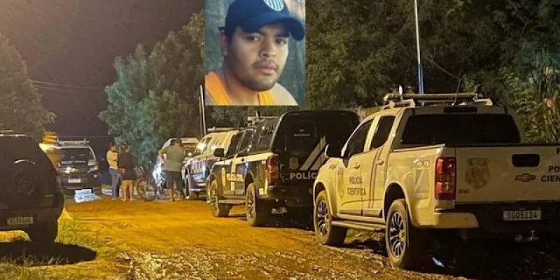 Local dos disparos foi isolado por veículos da Polícia Civil e Militar. (Foto: Reprodução/A Princesinha News)