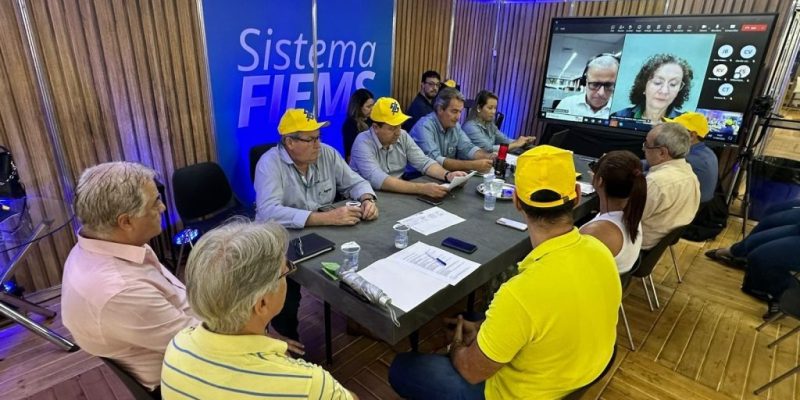 Reunião do Conselho estadual do FCO ocorreu de forma presencial em estande da Fiems na Expogrande Fotos: Afrânio Pissini