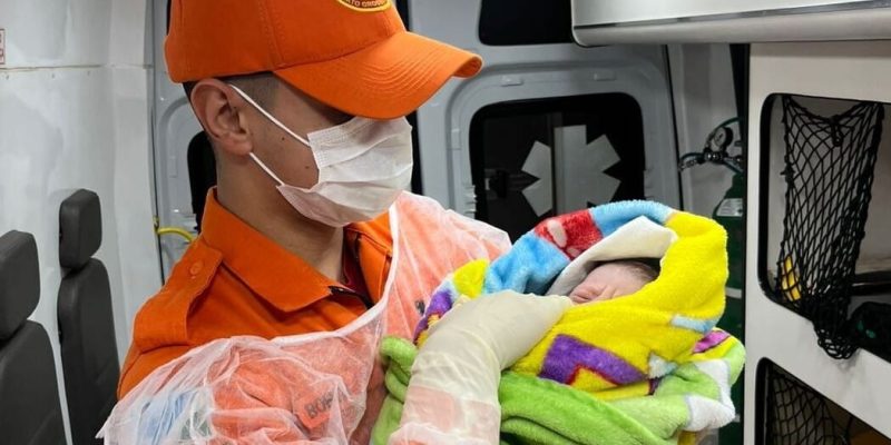 Corpo de Bombeiros foi acionado e bebê levado ao Hospital Regional