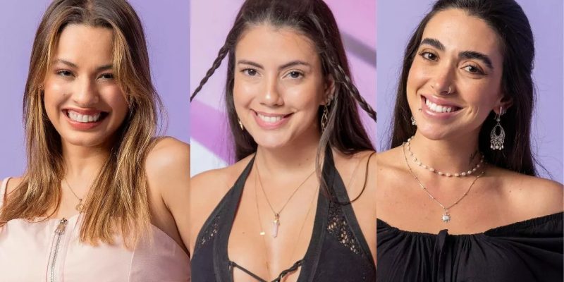 Beatriz, Fernanda e Giovanna estão no Paredão do BBB 24