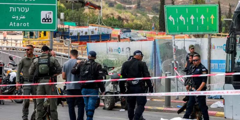 Ataque a tiros em Jerusalém — Foto: AFP