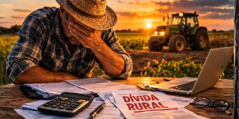 7,6% dos produtores que contrataram empréstimos como pessoas físicas estavam com parcelas atrasadas