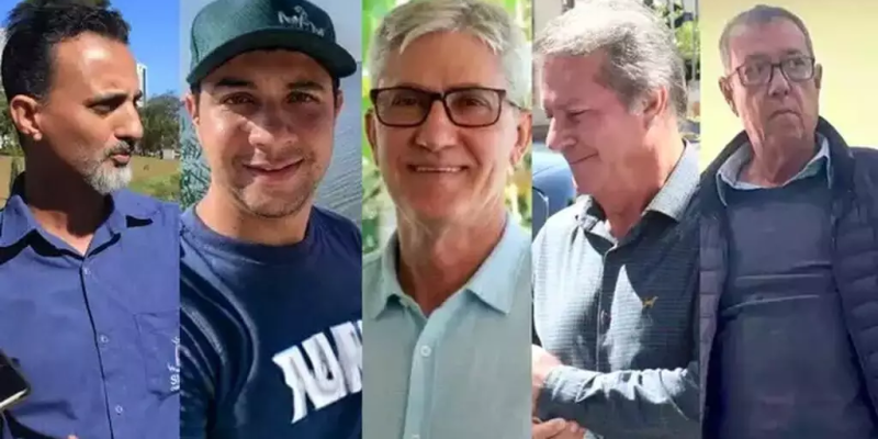 Mehdi Talayeh, Erik Valadão, Rudi Fiorese, Edivaldo Pereira e Antônio Bittencourt Jacques Pedrosa
