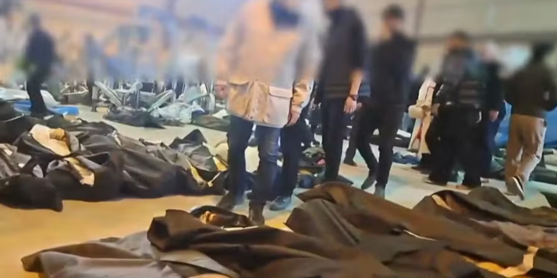 Corpos em Teerã após repressão violenta a protestos no Irã, que deixou ao menos 648 mortos