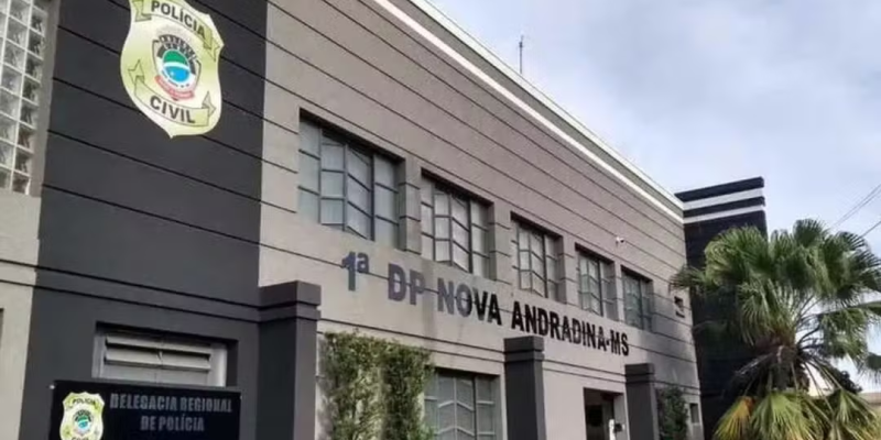 Delegacia de Polícia de Nova Andradina (MS). — Foto: Sinpol/Divulgação