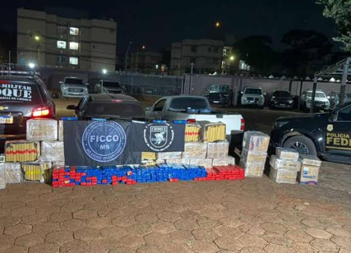Choque e Ficco apreenderam a droga em casa no Jardim Los Angeles. (Divulgação, Choque)