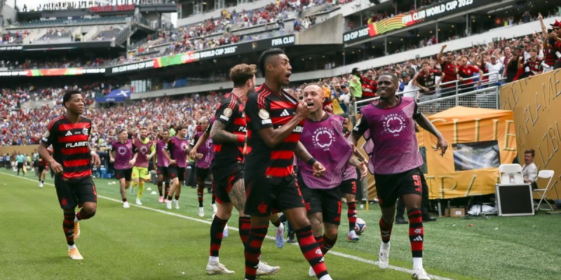 Bruno Henrique comemorando gol marcado pelo Flamengo (Gilvan de Souza/Flamengo)