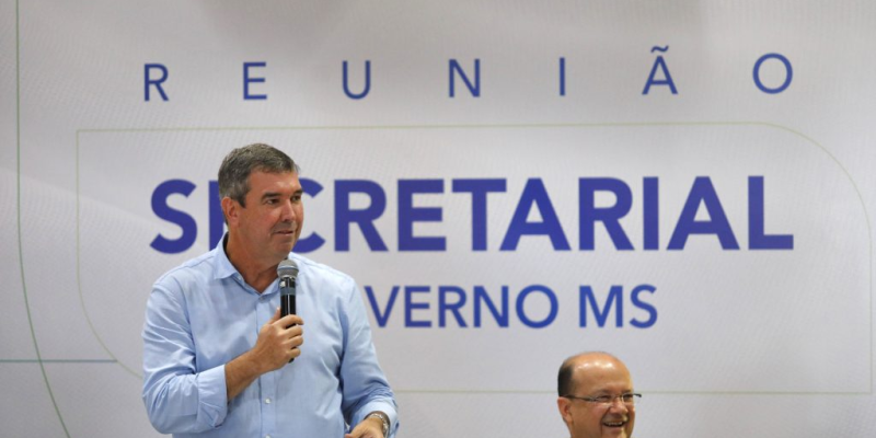 Governador discursa durante reunião secretarial - Imagens - Saul Schramm/Secom