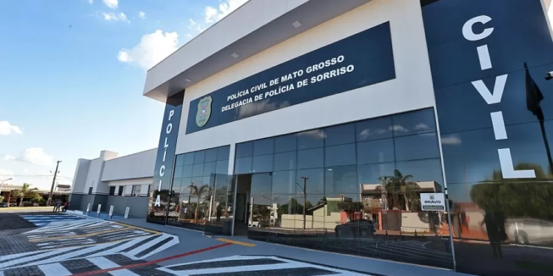 Delegacia de Polícia de Sorriso, em Mato Grosso
Imagem: Divulgação/Polícia Civil-MT
