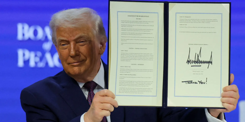 Presidente dos EUA Donald Trump 22/1/2026 REUTERS/Denis Balibouse