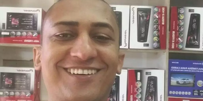 O comerciante Helio de Oh do Espírito Santo, assassinado em Ponta Porã (Foto: Reprodução)