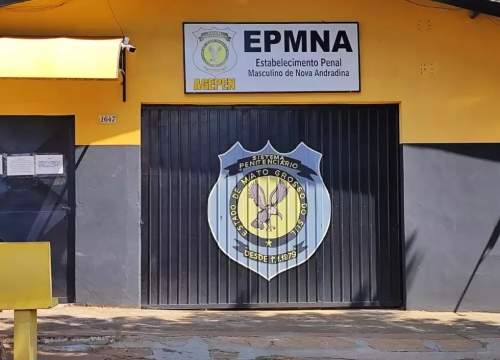 Estabelecimento Penal Masculino de Nova Andradina, onde preso morreu (Foto: Jornal da Nova)