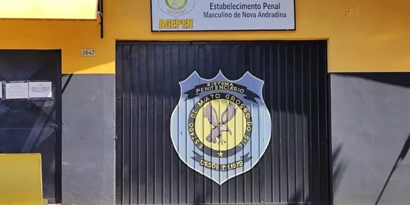 Estabelecimento Penal Masculino de Nova Andradina, onde preso morreu (Foto: Jornal da Nova)