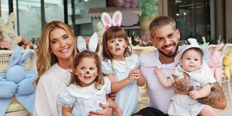 Virginia Fonseca e Zé Felipe com os filhos - Foto: Reprodução/Instagram