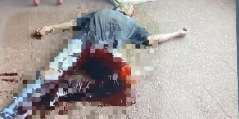 Victor Manoel Benites, de 46 anos. Ele foi atingido enquanto saía de uma loja de peças de motocicletas