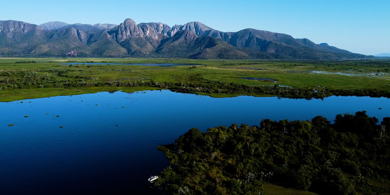 Vista da Serra Amolar, no Pantanal em Corumbá, Mato Grosso do Sul (Foto: divulgação)