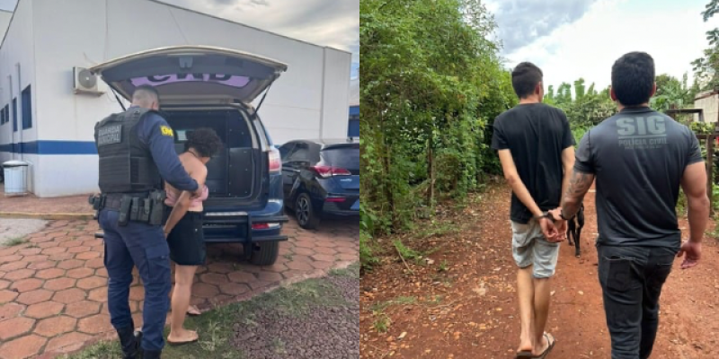 Momento da prisão do casal, ocorrida em fevereiro deste ano (Foto: Arquivo/Ligado Na Notícia)