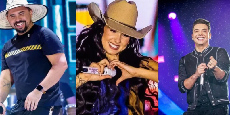 Wesley Safadão, Xand Avião e Ana Castela estão no top 40; líder do levantamento ultrapassa R$ 158 milhões em cachês