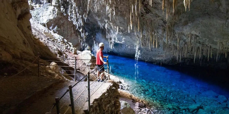 Gruta do Lago Azul em Bonito - Imagem - Viagens e Caminhos