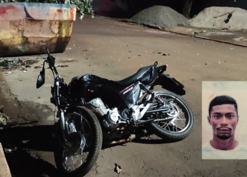 Motocicleta Honda CG 160 pilotada por Elias (Foto: Rio Brilhante em Tempo Real)
