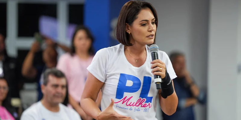 Michelle Bolsonaro. (Foto: Evento Mulheres Extraordinárias)