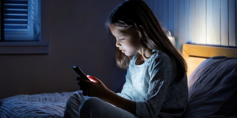 A violência digital contra crianças e adolescentes é uma realidade que exige atenção de toda a sociedade. (Imagem gerada por IA)