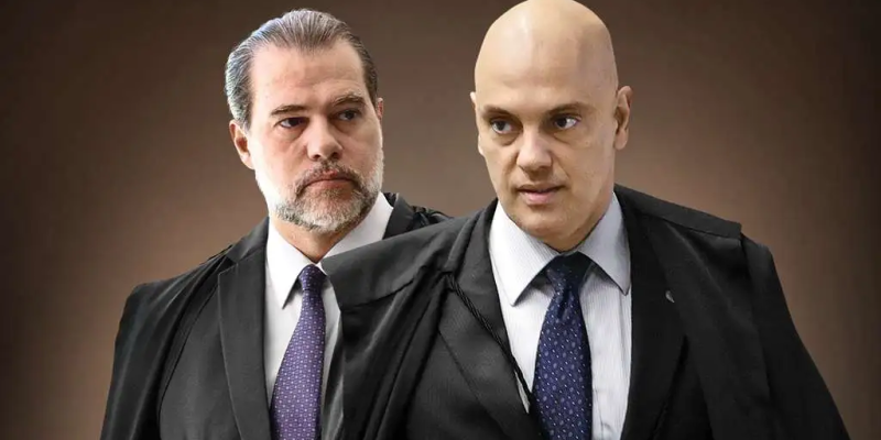 Ministros do STF Alexandre de Moraes e Dias Toffoli