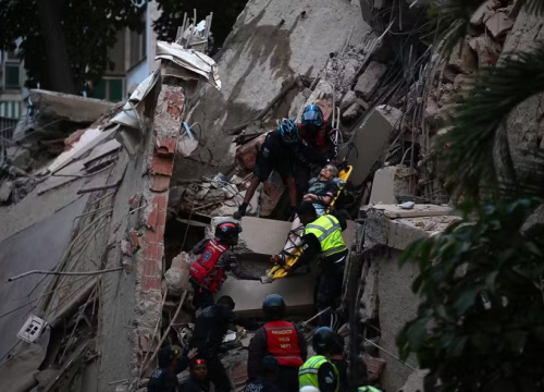 Terremoto na Venezuela — Foto: Foto por JUAN BARRETO / AFP
