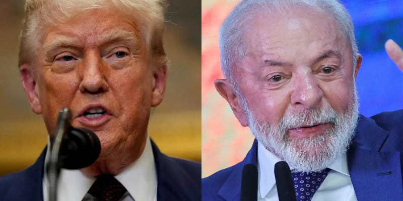 Donald Trump e Luiz Inácio Lula da Silva (Foto - Kent Nishimura e Adriano Machado)