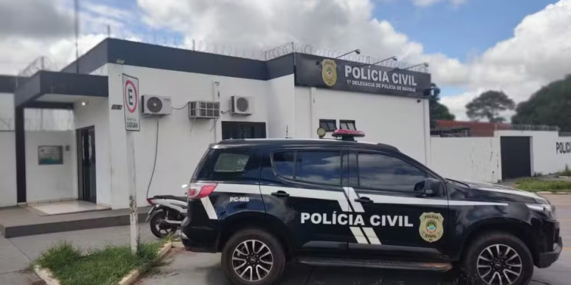 Delegacia de Polícia Civil de Naviraí (MS). — Foto: PCMS