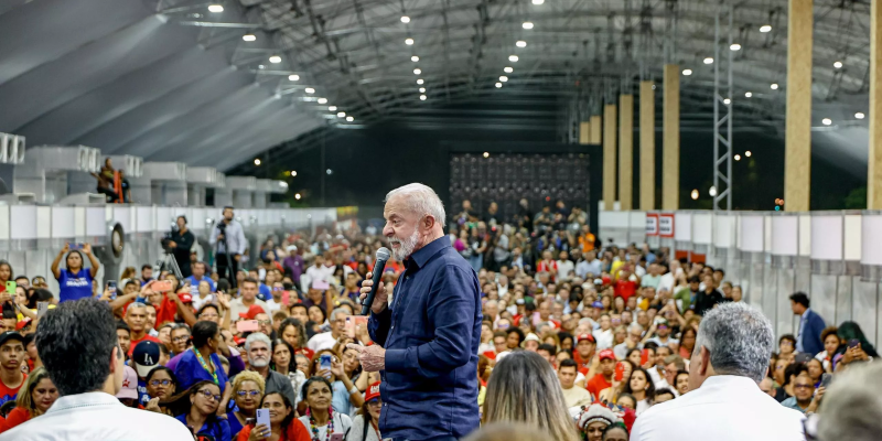Lula inaugura obra em Belém (Foto: Ricardo Stuckert)