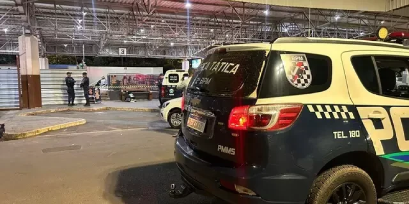 Polícia Militar atendeu a ocorrência na rodoviária de Três Lagoas (Foto: 24h News MS)
