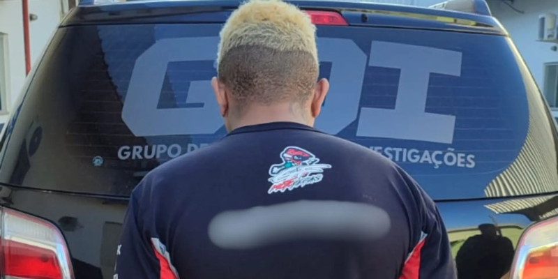 Deivison Felipe Alves de Brito, de 30 anos, foi preso em flagrante por uma equipe do GOI