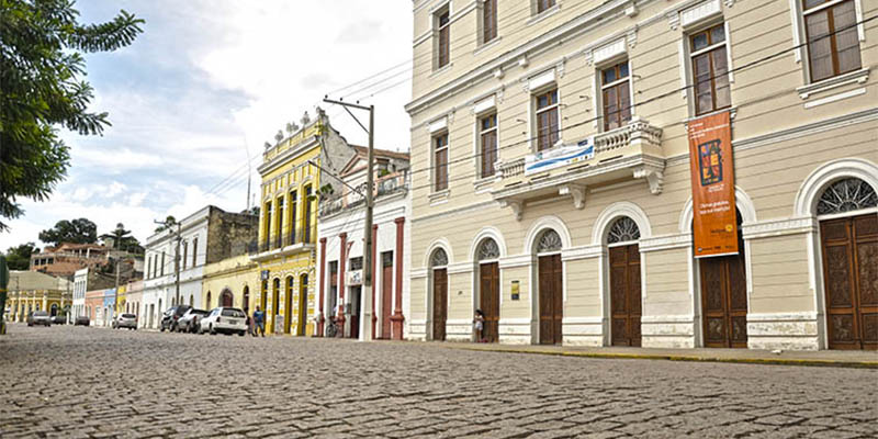 Casario do Porto de Corumbá, tomado como patrimônio histórico em 1993