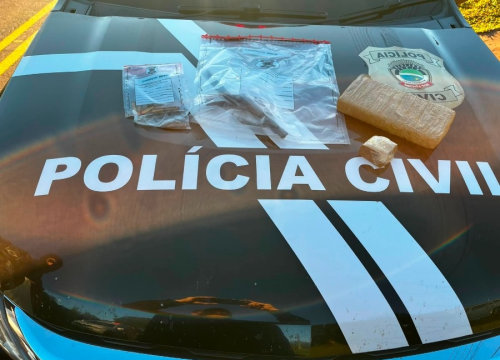 Arma de fogo e entorpecentes foram apreendidos e encaminhados para perícia - Foto: Polícia Civil