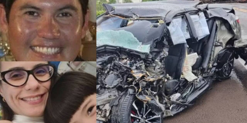 Família estava em um Toyota Corolla. (Foto: Jorge Zanoni, Região News)
