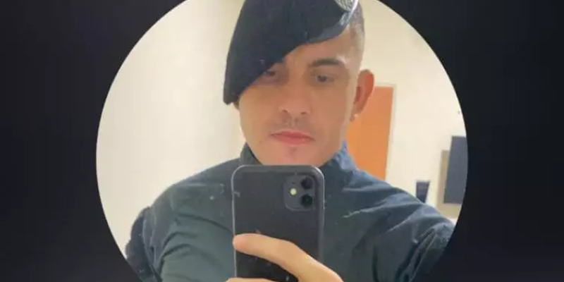 Soldado Marcelo Pimenta, em foto publicada nas redes sociais